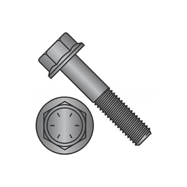 3/4"-16 Black Phosphate Steel, 4" L